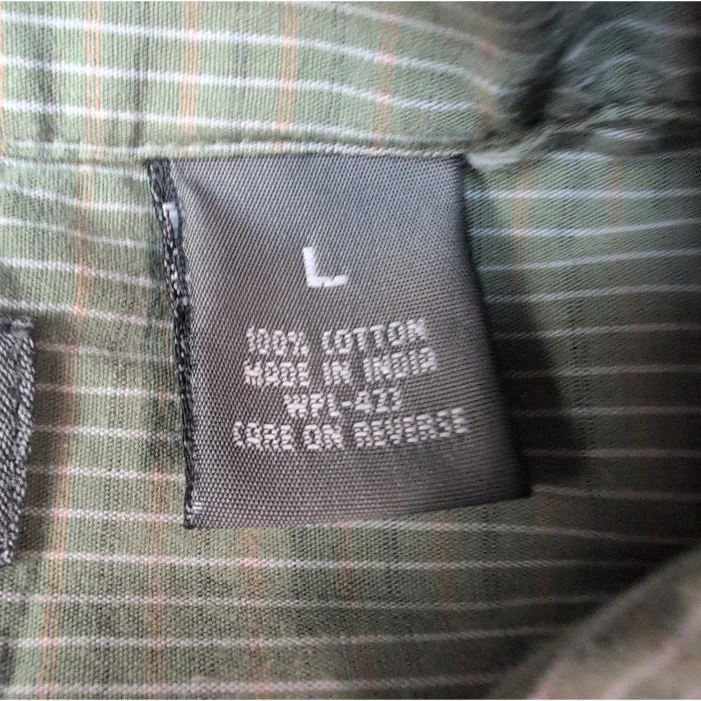 Vintage Levi's Silvertab Shirt Mens L Green Check Preppy Casual Button Up Y2K